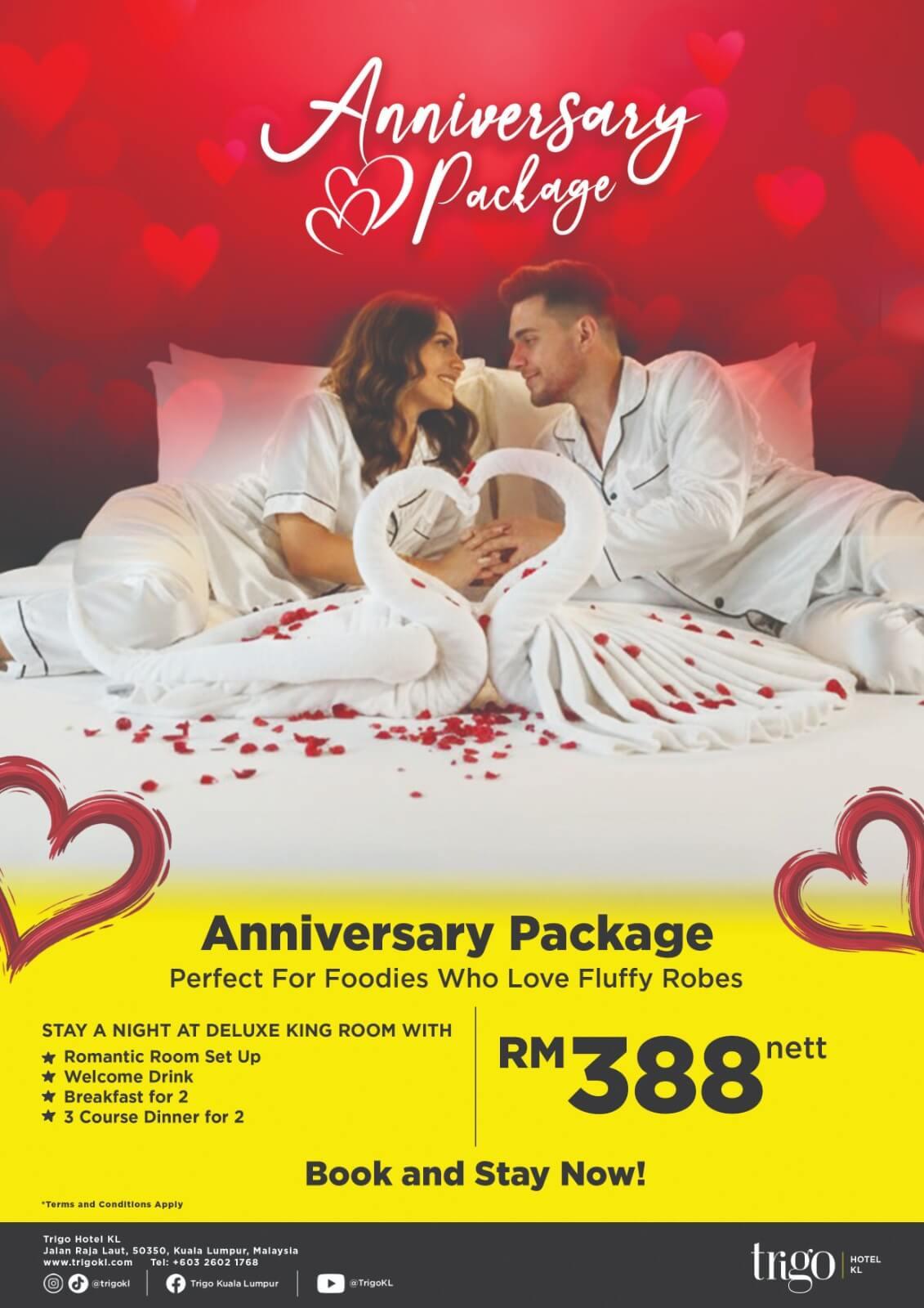 Anniversary Package.  Trigo Hotel KL Kuala Lumpur